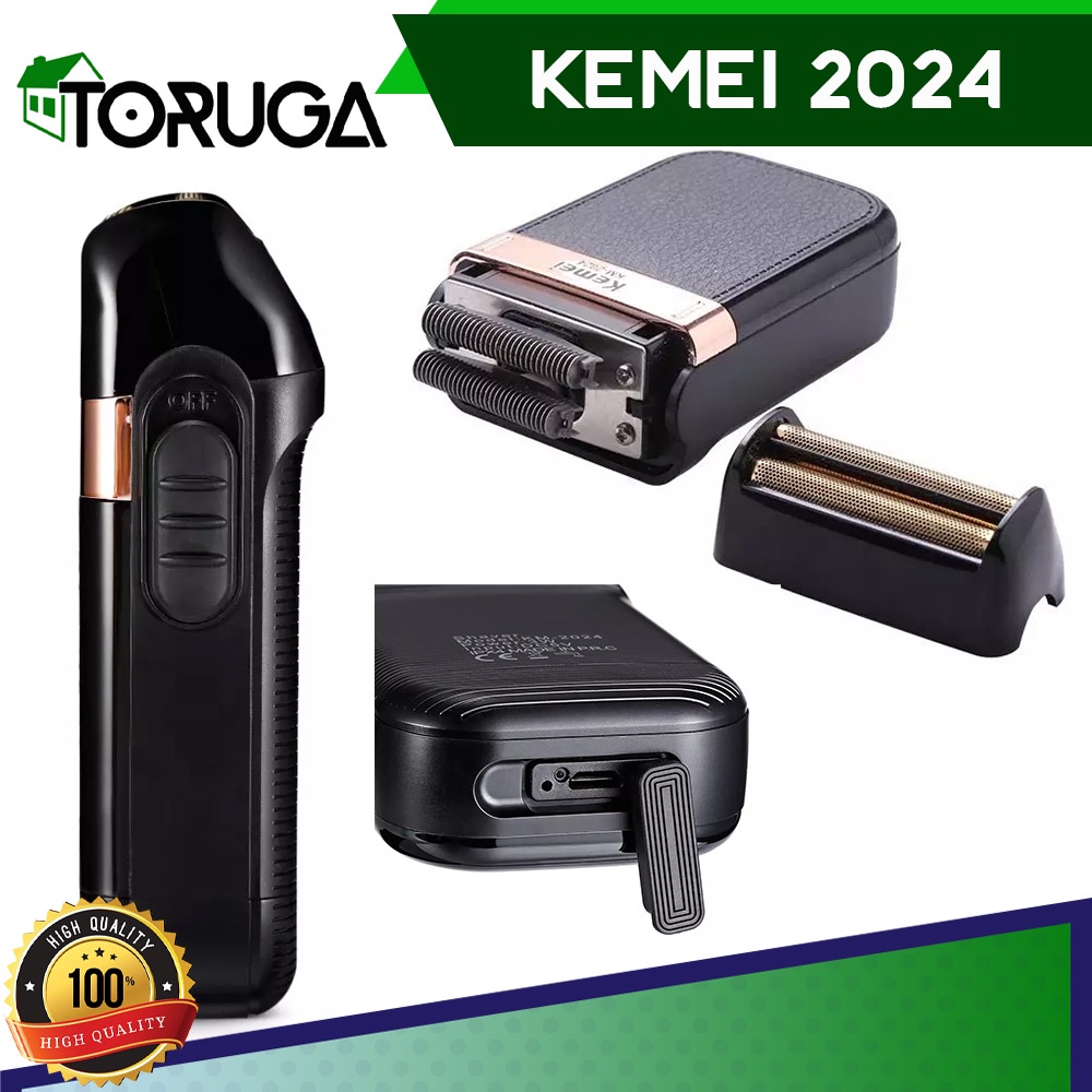KEMEI KM-2024 SHAVER WATERPROOF ALAT MESIN CUKUR JENGGOT KEMEI KM 2024