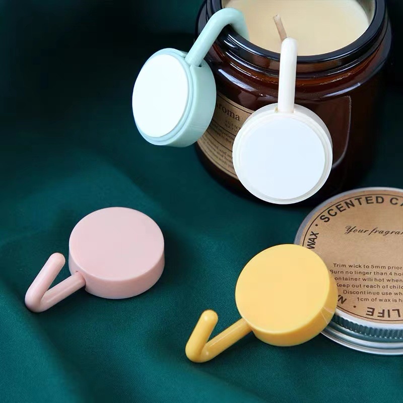 Gantungan Hook Tempel Baju Dinding Serbaguna Kamar Mandi Dapur Bulat MALLSHOPPING