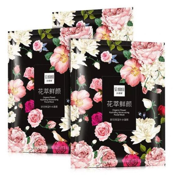 SENANA Organic Flower Hydrating Moisturizing Facial Mask Rumah Cantik 354 Sheet Mask Wajah Mencerahkan Menghaluskan Serta Melembabkan Kulit Di Wajah Agar Tetap Lembut