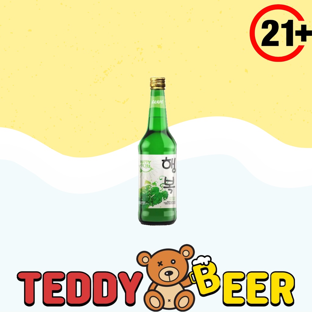 Happy Soju - All Varian Rasa [360ml]