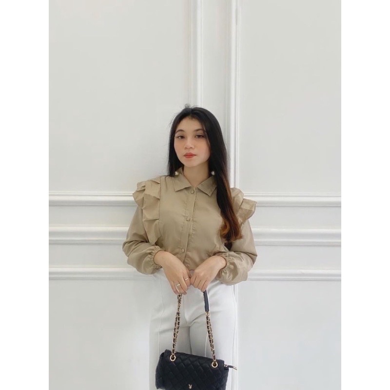 LELANA TOP BLOUSE / FIT TO XL / PREMIUM BLOUSE WANITA / LEIKA BLOUSE / BLOUSE NANDA ATASAN WANITA KEKINIAN-