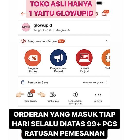 [KODE C9QVC] PEMUTIH SUPER GLOW UP GLOWUPID | GLOWUPINDO (PALING DAN BONUS MASKER WAJAH)