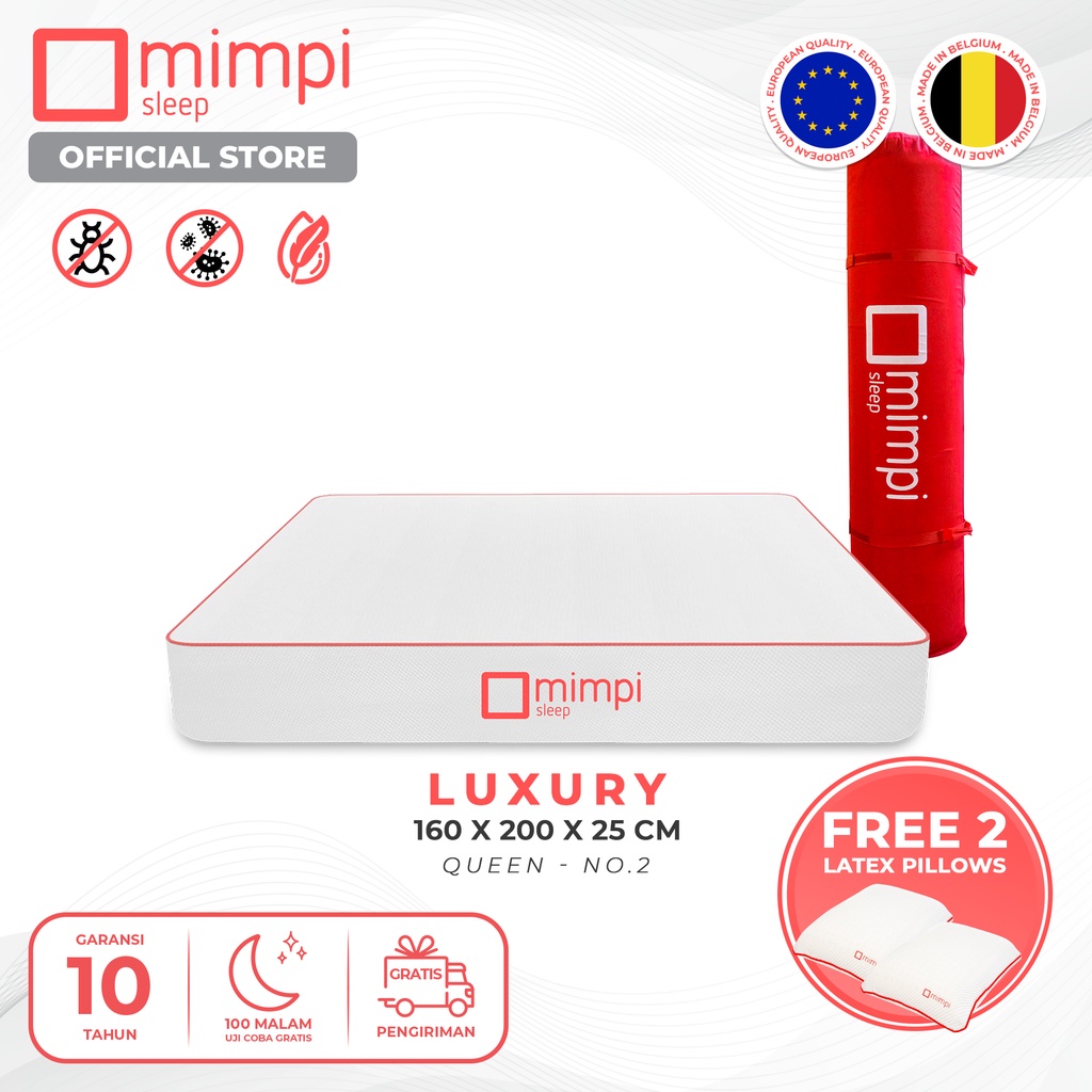 Kasur Mimpi Luxury 160 x 200 (Kasur Latex Mewah)