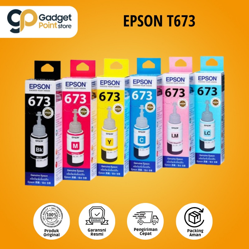 Tinta Epson 673 Ink Original Tinta Printer L800 L805 L850 L1800 Refil