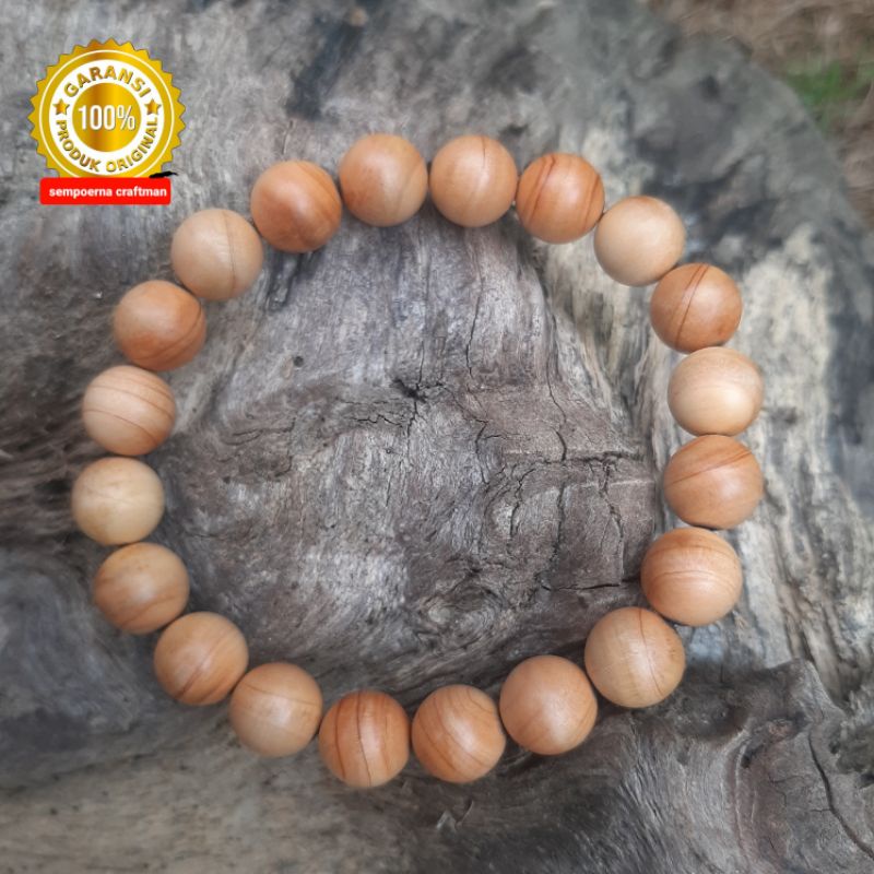 Gelang Kayu Cendana Flores Ntt Asli Super Wangi Harum 10mm 100% Original