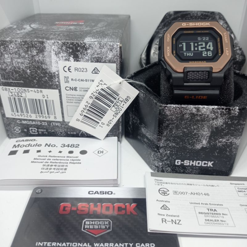 gbx-100ns-4dr g shock gbx 100ns g-shock gbx-100-ns original new