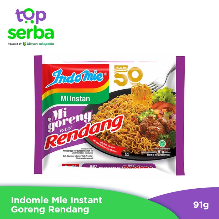 

PROMO Indomie Mie Instant Goreng Rendang 91 gram