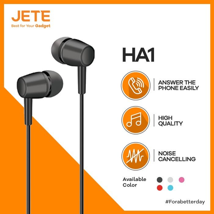 

Headset / Headphone / Handsfree / Earphone JETE HA1 Super Bass