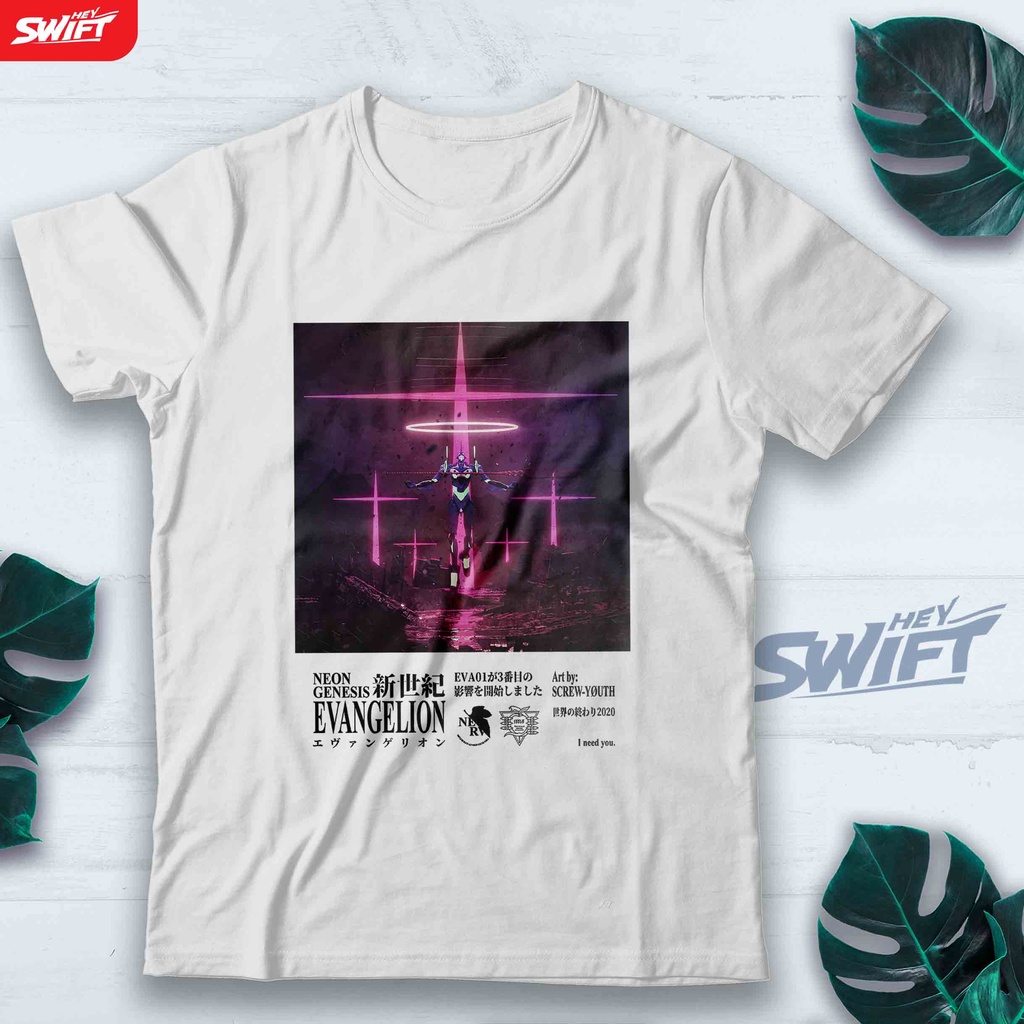 KAOS Evangelion neon genesis evangelion anime TSHIRT BAJU DISTRO
