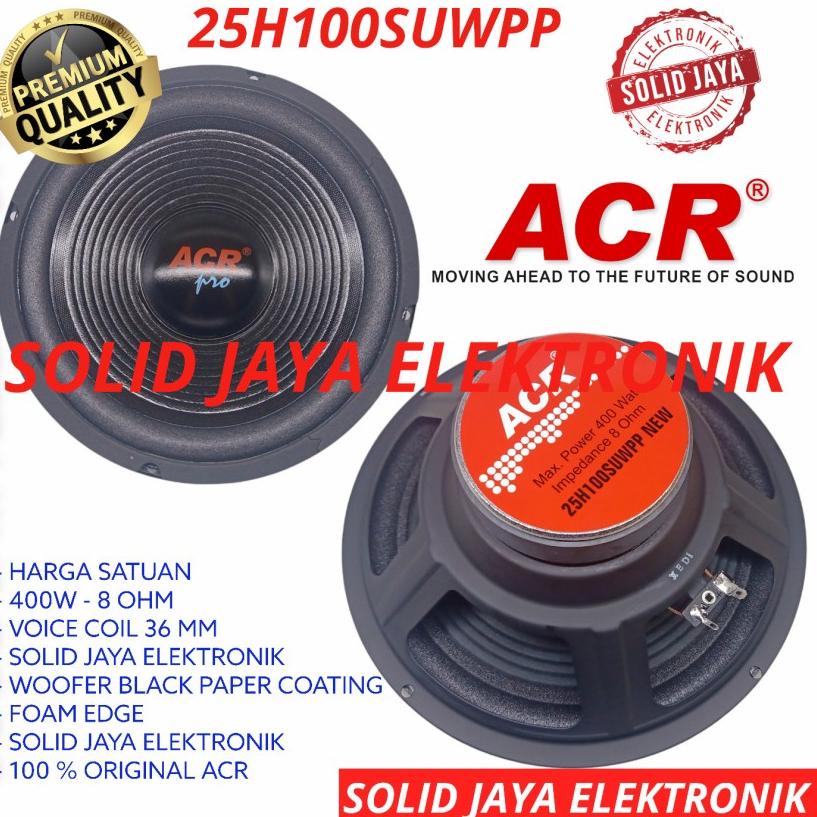 Grab It Fast--SPEAKER ACR 10 INC PRO WOOFER 25H100SUWPP NEW INCH IN 400W WOFER WOOFER ACR 10INC 10IN
