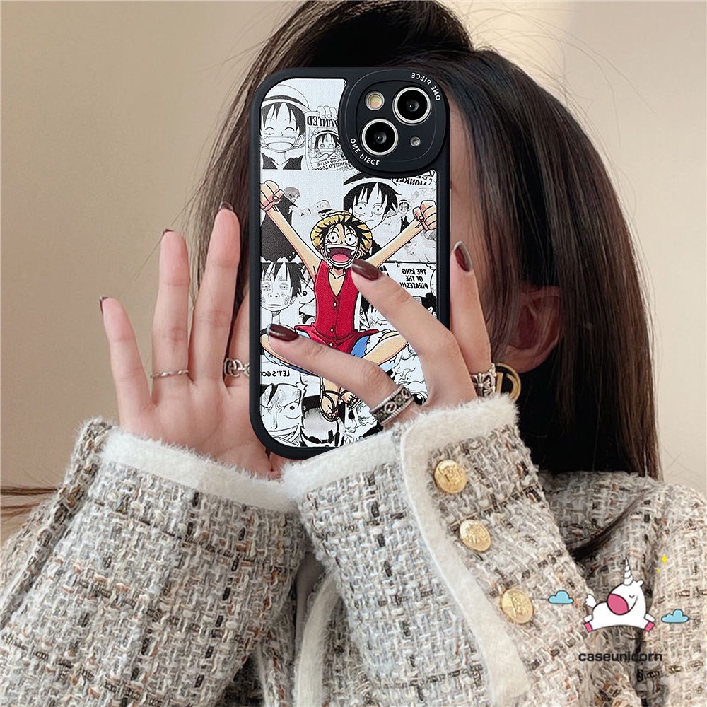 Case Redmi10 12C A1 9T 9 9A 10C 9C 10A K40s Redmi Note10 10s 11 11s 10Pro 8 9 9Pro 9s 11Pro+Mi 12 11 Lite 11T POCO F4 M3 X3 NFC Kartun Anime One Piece Luffy Sauron Sarung Soft Cover