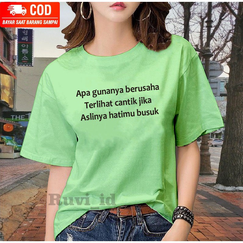 Ruvi_id-KAOS DISTRO / BELI 3 GRATIS HEADSET EXTRA BAS / KAOS WANITA / KAOS KATA-KATA KEKINIAN / KAOS PRIA / KAOS WANITA KOREAN STYLE / KAOS IMPORT / KAOS OBLONG / BLUS / T-SHIRT / ATASAN KEKINIAN / KAOS TERLARIS / KAOS OVERSIZE / KAOS MURAH