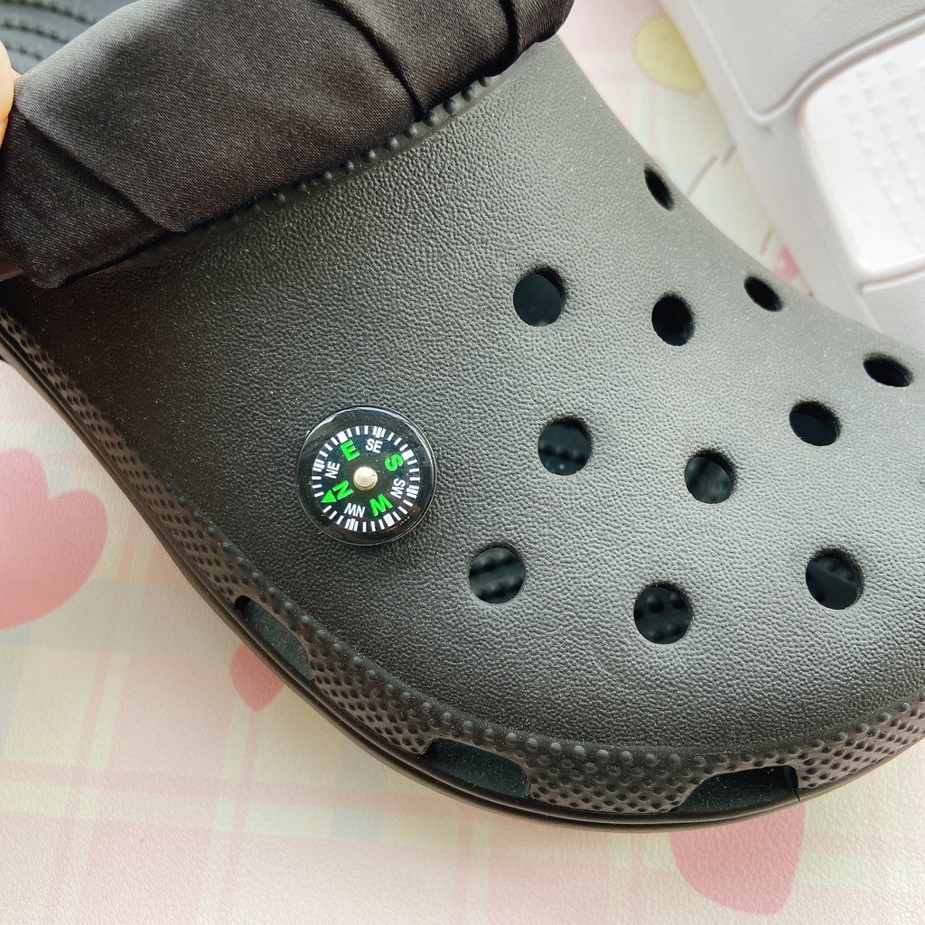 @shinydiy 1 pcs Aksesoris Kompas Buckle Button Untuk Dekorasi Sepatu Sandal Charms 【asesoris wanita】【crocs jibbitz】