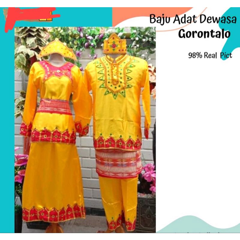 PAKAIAN TRADISIONAL // BAJU ADAT GORONTALO  DEWASA