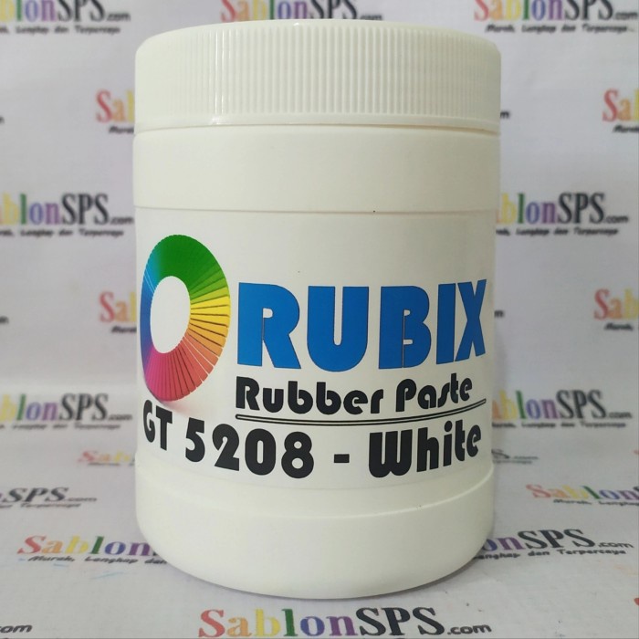 

Gilaa!!! Tinta Sablon Rubber Doff Rubix 5208 White 500Gr Promo