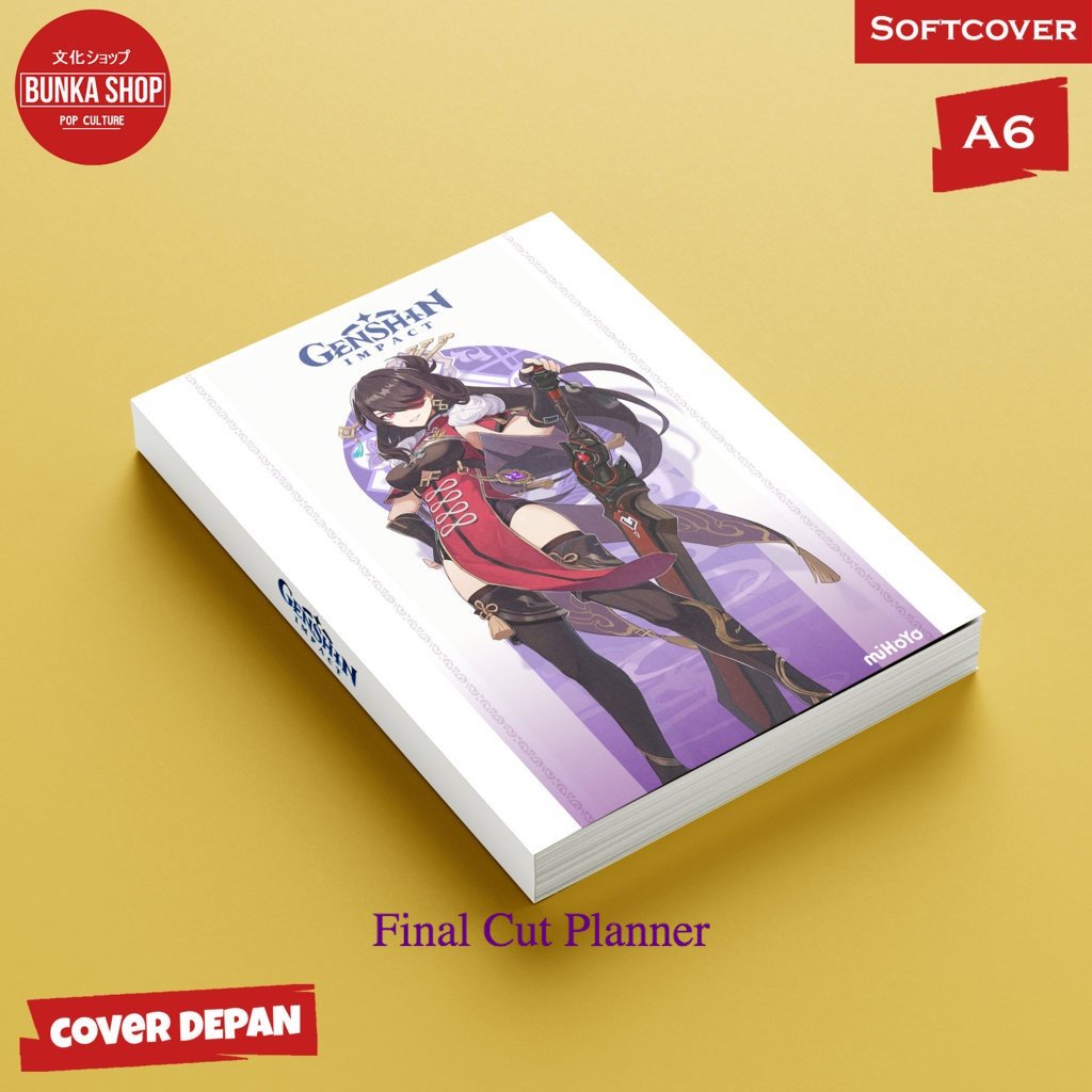 

Pocket Note Game Genshin Impact Beidou Softcover A6 Buku Tulis Catatan Notes Agenda Planner Jurnal