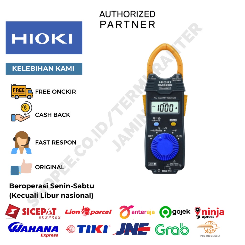 GARANSI 3 TAHUN RESMI HIOKI CM3289 AC CLAMP METER REPLACEMENT 3280-20F