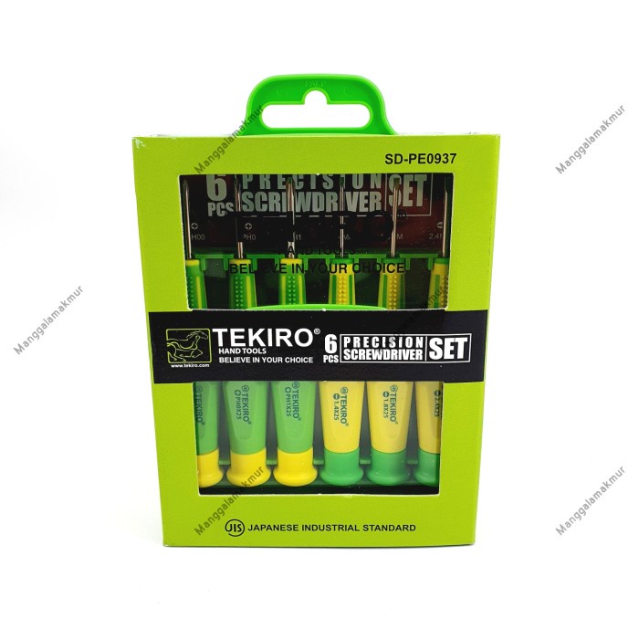 TEKIRO Obeng Jam Tangan / kaca mata Super Presisi set 6 pcs