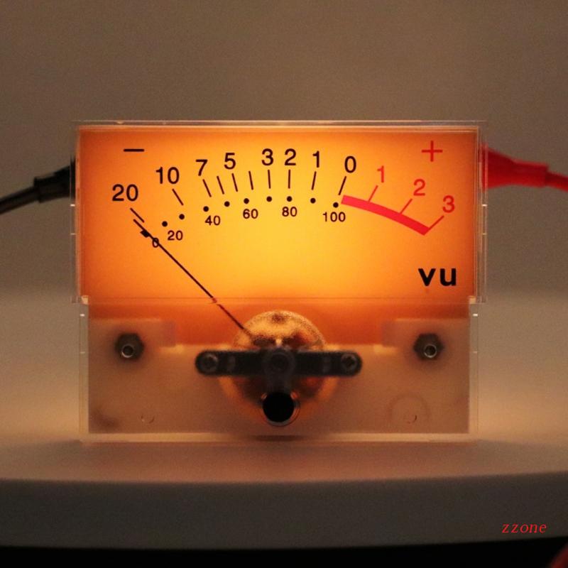 Zzz VU-Ammeter DB-Gauge Flat Discharge Portable Dengan Power Meter