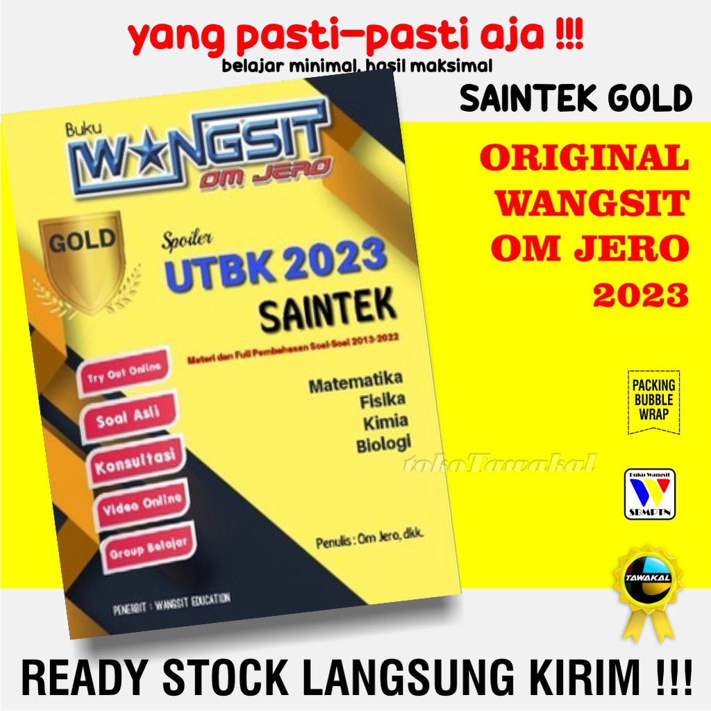 Buku Wangsit UTBK SBMPTN 2023 / Buku Wangsit SNBT 2023 / Buku Wangsit OM JERO / Buku Wangsit TKA SAI