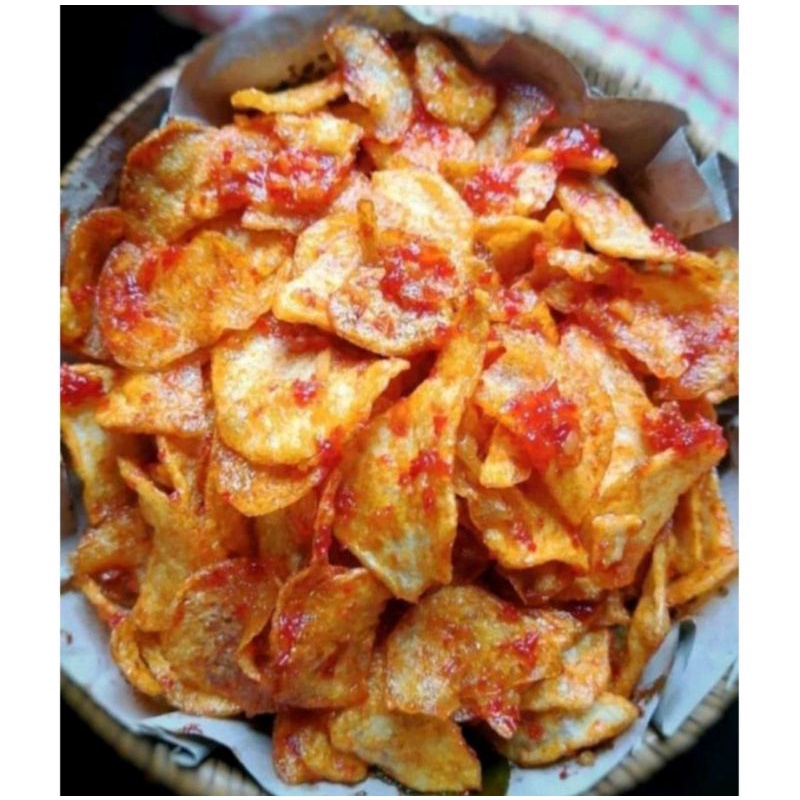 

Kering kentang pedas manis tanpa bahan pengawet