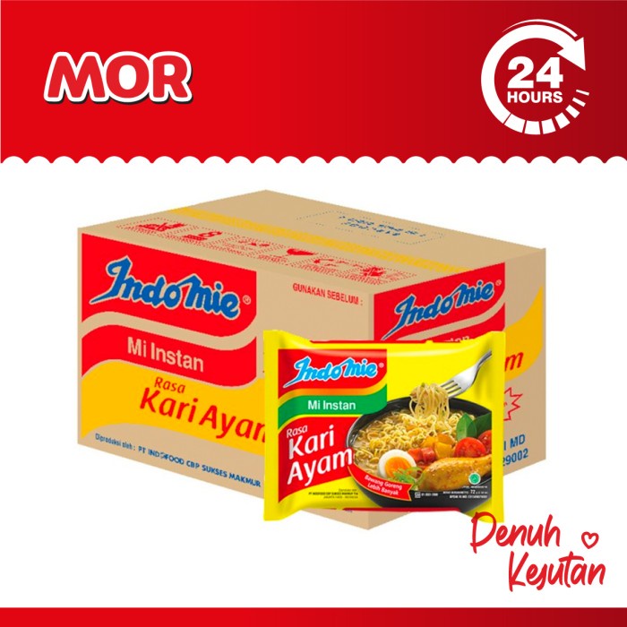 

INDOMIE Rasa Kari Ayam 72 gr - 1 Dus Isi 40 pcs