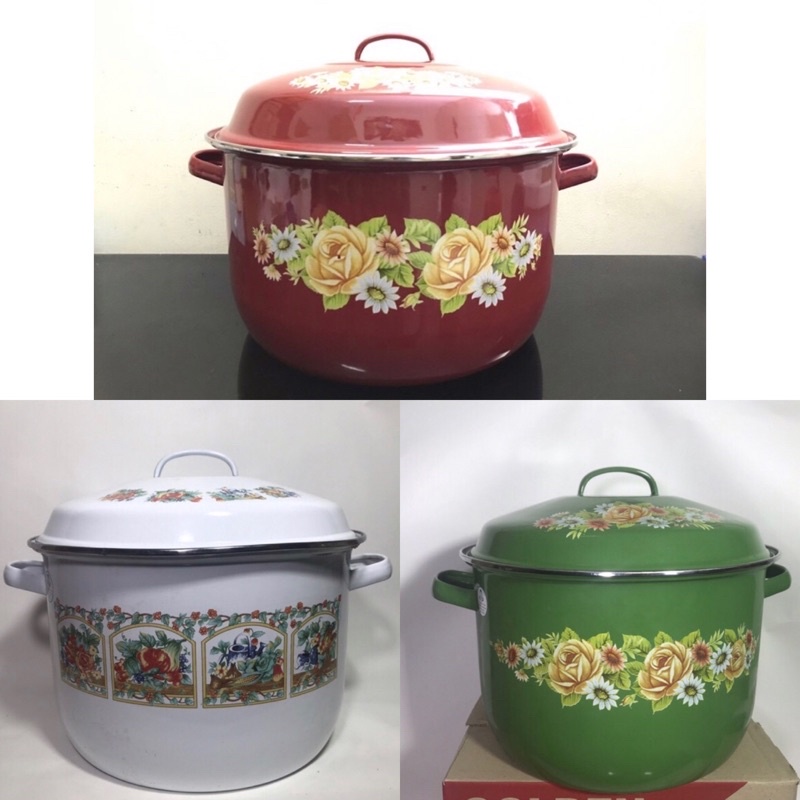 PANCI BESAR / PANCI KUKUS / PANCI BAKSO SOMAY CILOK / PANCI STOCKPOT GOLDEN ENAMEL