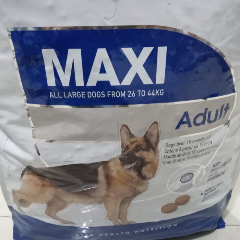 Makanan dogfood Maxi Adult 15kg(GOJEK) Dry food Royal Canin untuk anjing dewasa ras besar
