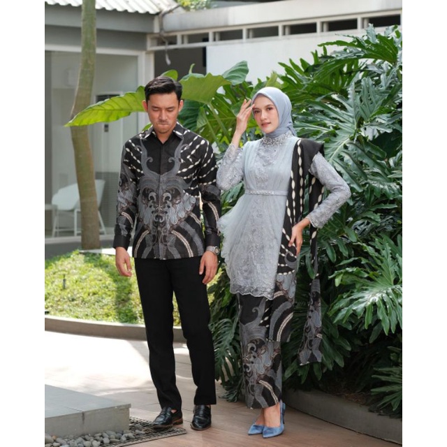 Couple Kebaya Modern Baju Wisuda Tunangan Lamaran Terbaru Baju Batik Brokat Couple  madinah