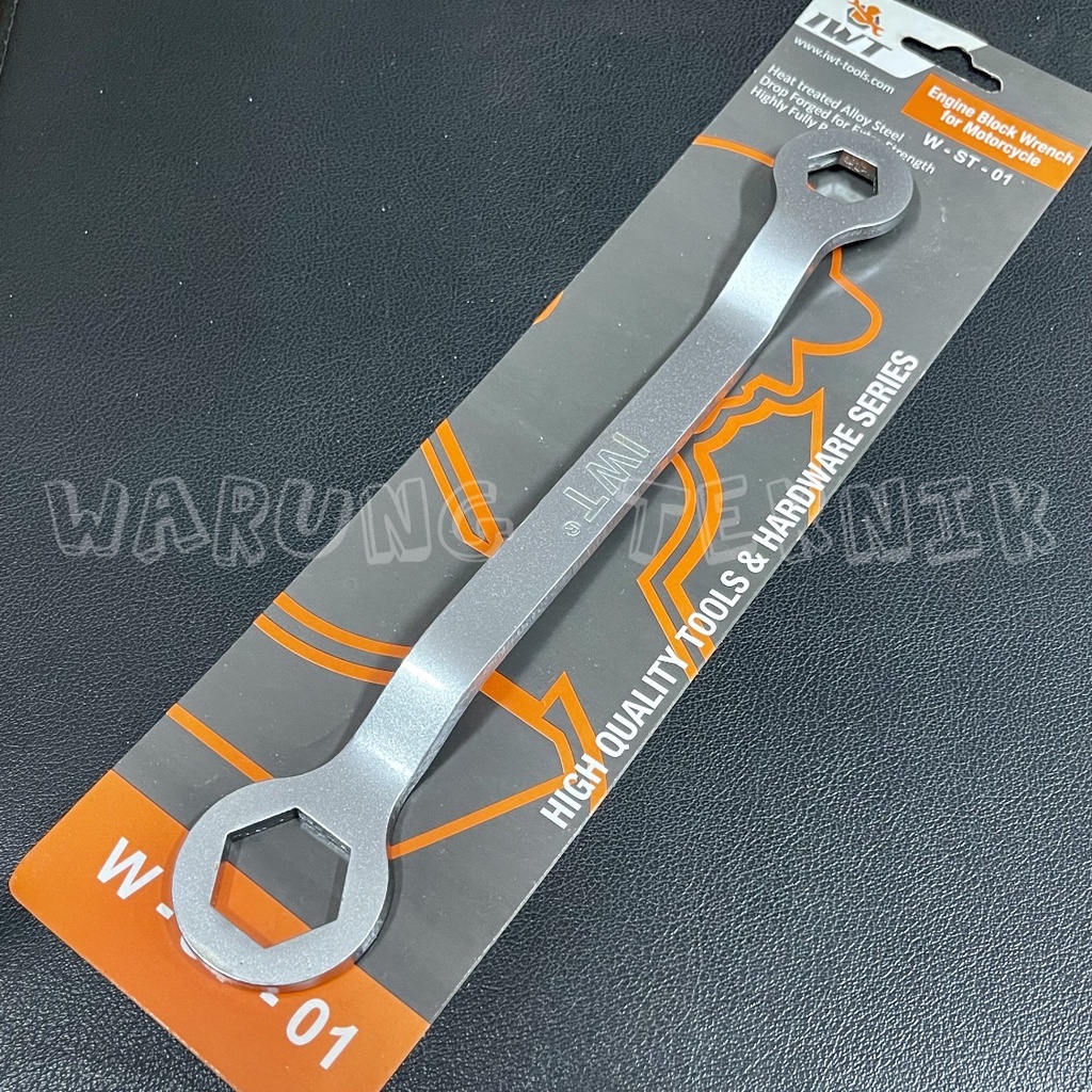 IWT ENGINE BLOCK WRENCH KUNCI TUTUP BLOK MESIN MOTOR 17 X 24 BENGKOK