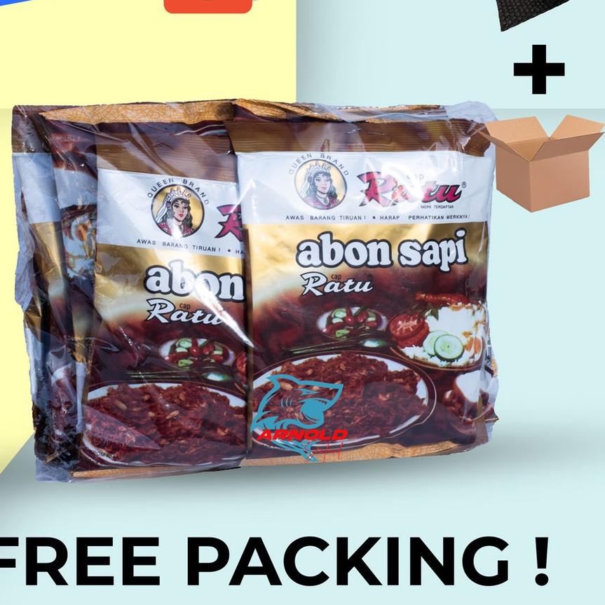 

SALE!!Abon Sapi Cap Ratu Per Pack Isi 10 Pcs|SQ6