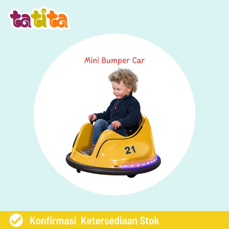 Sewa Mainan Aki Anak Termurah Mini Bumper Car (Kuning)