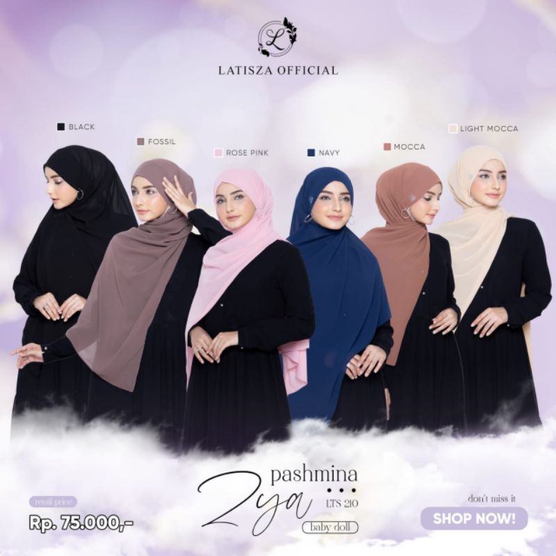 NEW ARRIVAL ✅ PASHMINA ZYA BY LATISZA FASHION || PASHMINA INSTAN PREMIUM