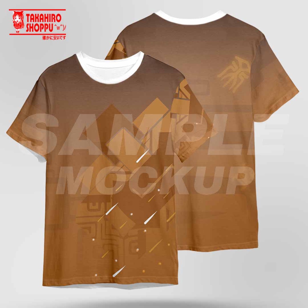 T-shirt/Baju/Kaos Full Print GENSHIN IMPACT ZHONGLI