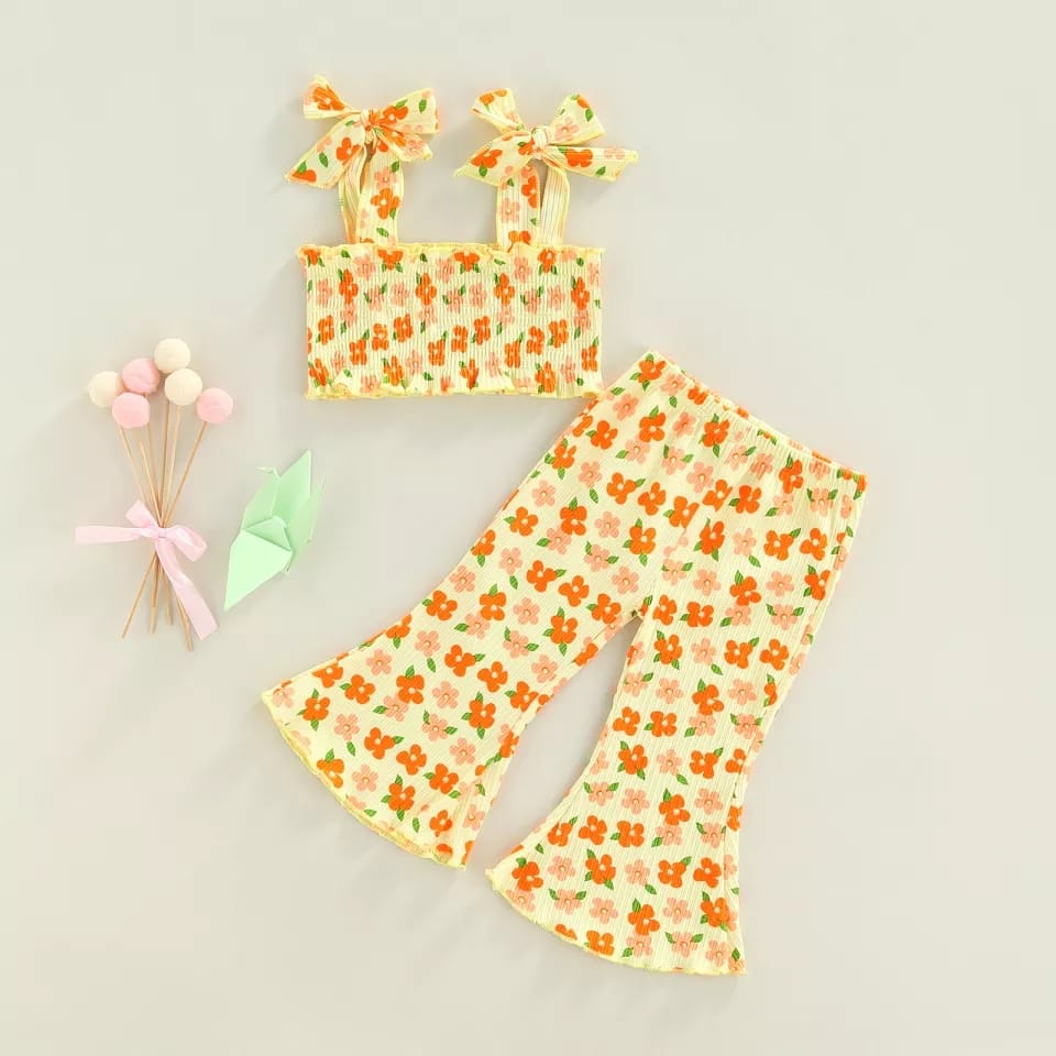 BEFAST - ZTL OOTD Setelan Anak QILIA / SETELAN ANAK MAGENTA / Setelan Kekinian Anak perempuan / Oneset Terlaris / Pakaian Santai Casual Anak / Oneset Motif Bunga / Trendy / Fashion Anak-Anak Perempuan Terbaru / Setelan Anak Lucu