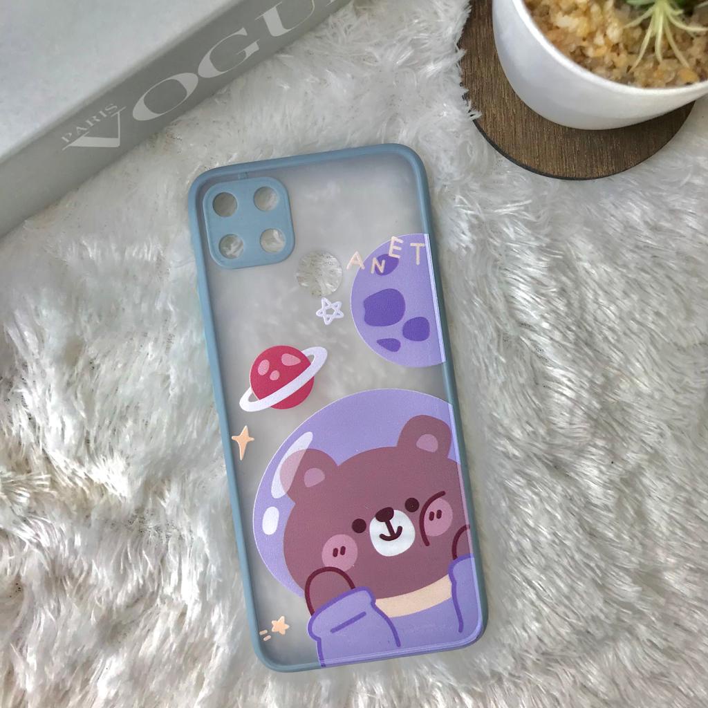 PRINTING HYBRID Bear case oppo a76 a96 4g a36 7z a16 a3s a5 a9 2020 f11 f9 a5s a7 a12 a11k a1k a52 a92 a33 a53 f11 pro a15 a31 2020 a54 a74 A95 4g reno 4f 5 3 5f A96 5G c1 c2