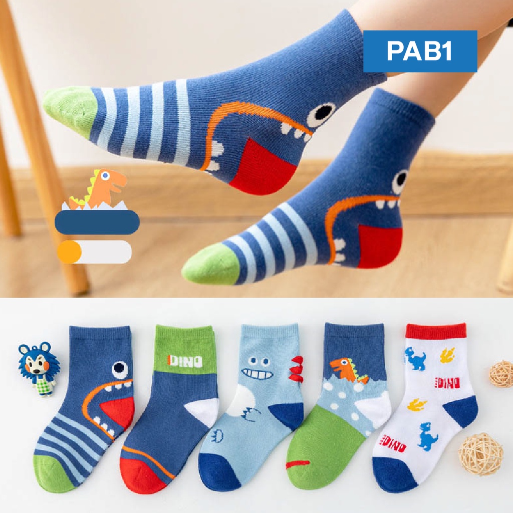 LAPAGO - Kaos Kaki Anak Bayi Laki Laki Perempuan Kid Socks Usia 1- 12 Tahun Type PAB