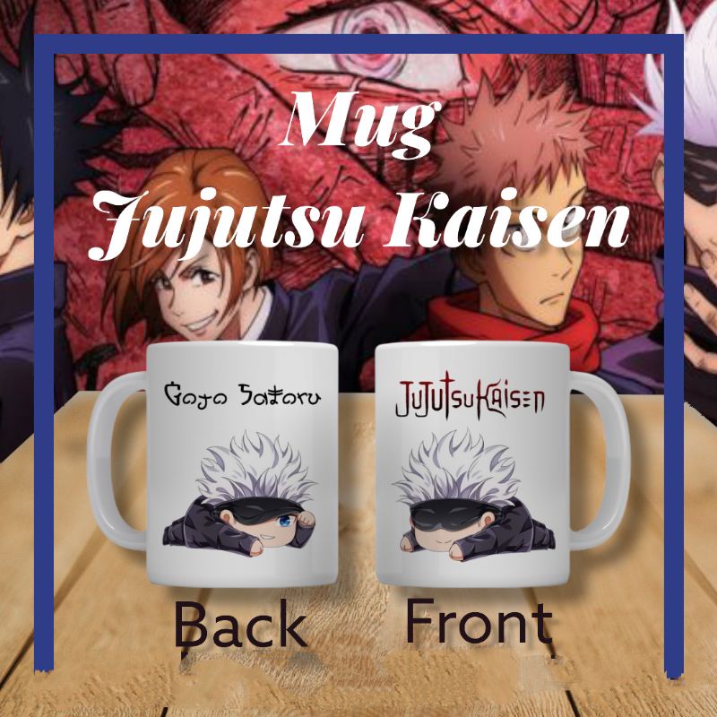 Mug Anime Jujutsu Kaisen Chibi/ Gelas Jujutsu Kaisen/ Mug Anime mug kartun/ Mug Murah Mug Manga Mug 