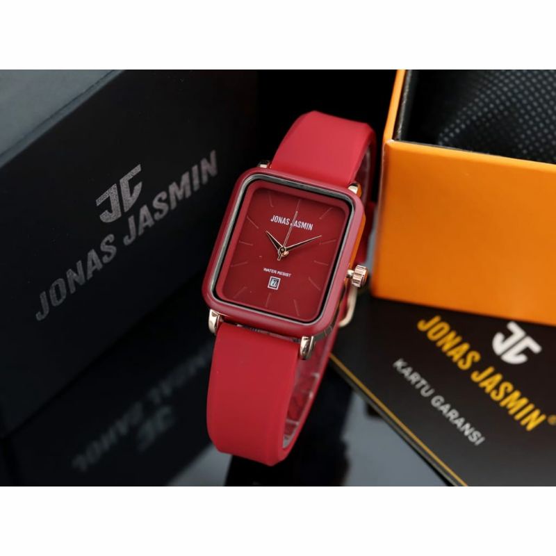 Jam Tangan Jonas Jasmin Rubber Fashion Pria Wanita Analog Kasual