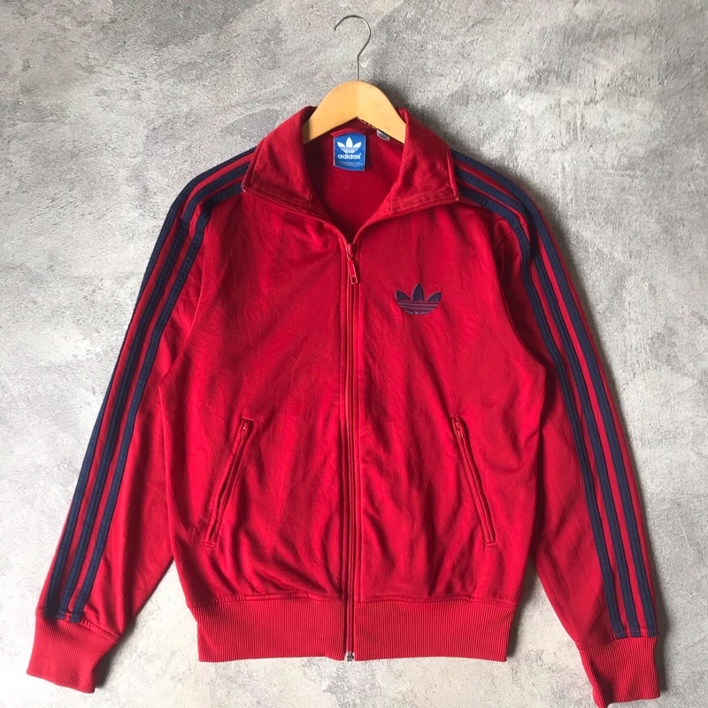 Tracktop Adidas Firebird Maroon Stripes navy