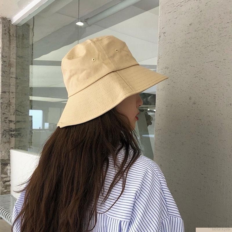 Topi Bucket Anti Angin Gaya Vintage Untuk Wanita