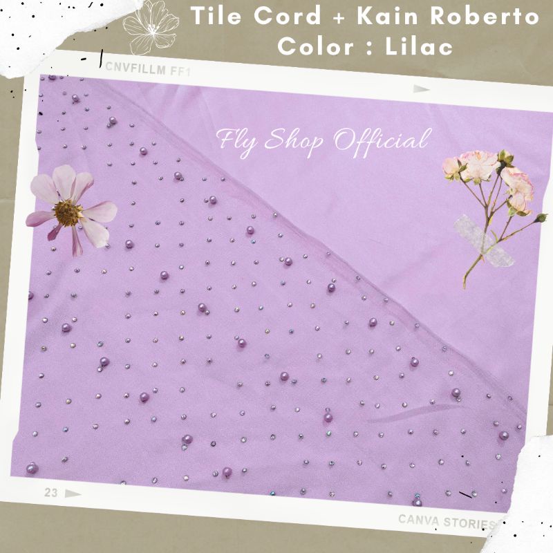 Tile Mutiara Swarovski || Tile Chord Mutiara Swarovski || Tile Stone Swarovski