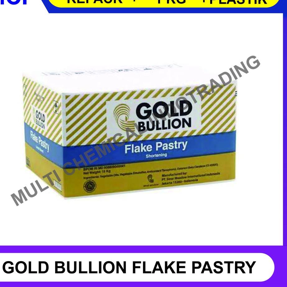 

✨Original✨ KORSVET GOLD BULLION FLAKE PASTRY (SHORTENING) REPACK 1 KG grosir