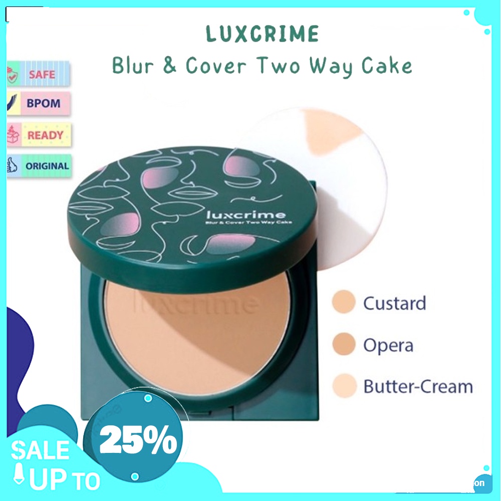 Luxcrime Buttercream Two Way Cake Luxcrime Blur & Cover Two Way Cake Limited Edition In Buttercream 
