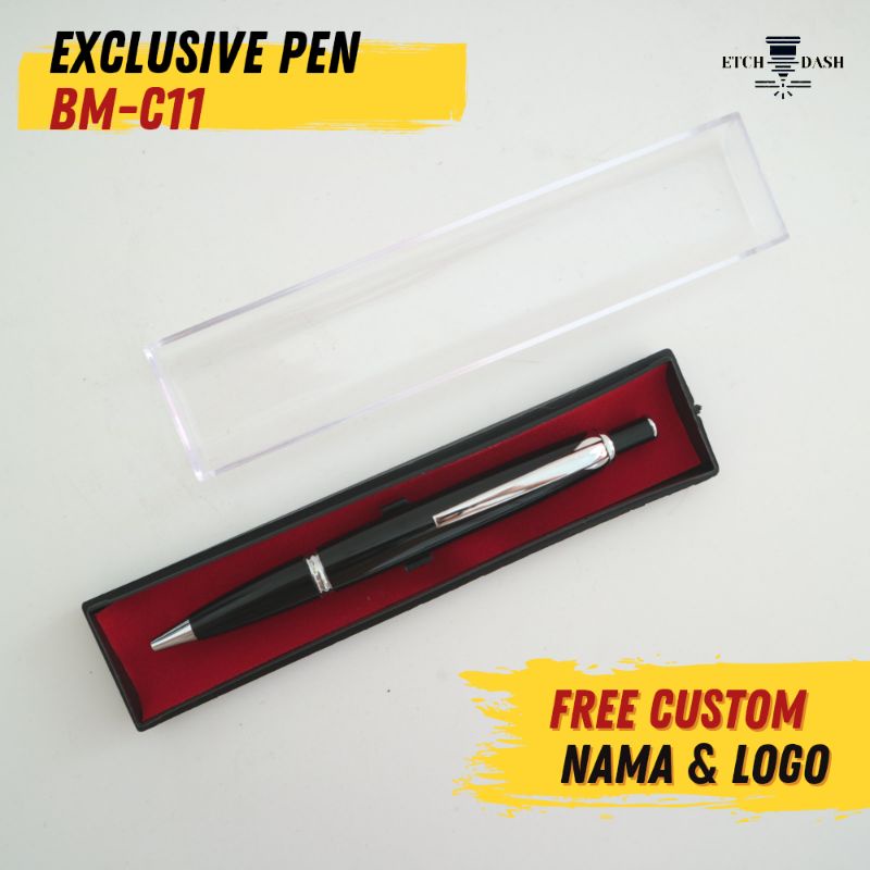 

Pulpen Souvenir Free Custom Nama Dan Logo | Pulpen Custom | Pulpen Hadiah - Exclusive Pen BM-C11