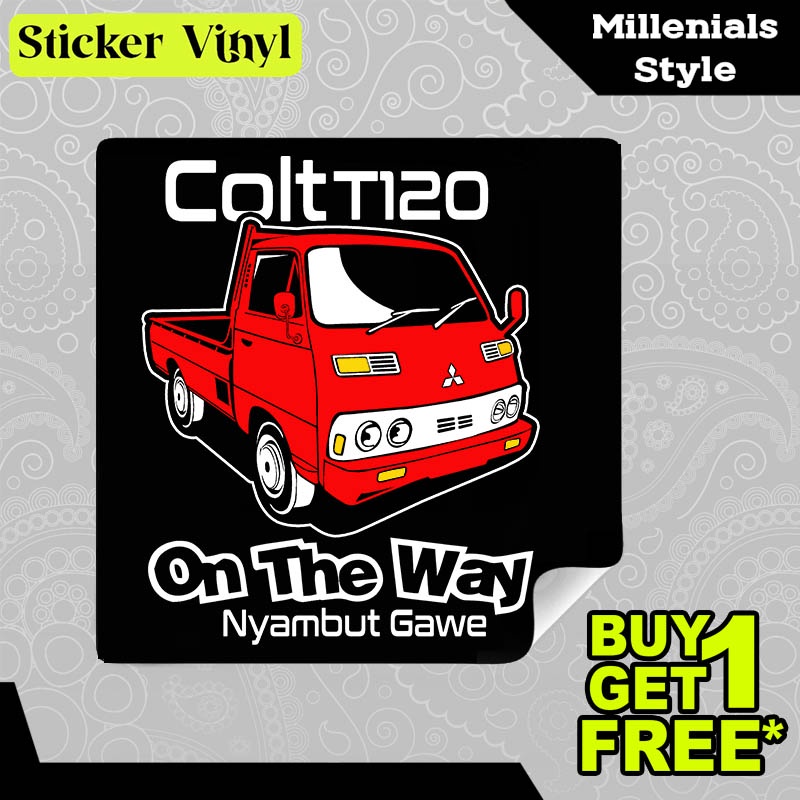 

Stiker Sticker Colt T120 On The Way Nyambut Gawe Gambar Unik Desain Keren dan Kekinian Aesthetic Bahan Vinyl Satuan Anti Air