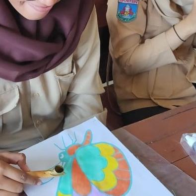 

paket Membatik Pemula, kain, cat tekstil, canting - Kawung