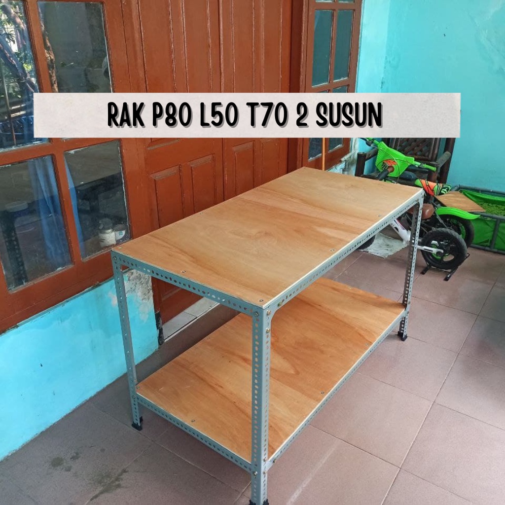 RAK BESI SIKU LUBANG P80 L50 (cm) 2 SAP