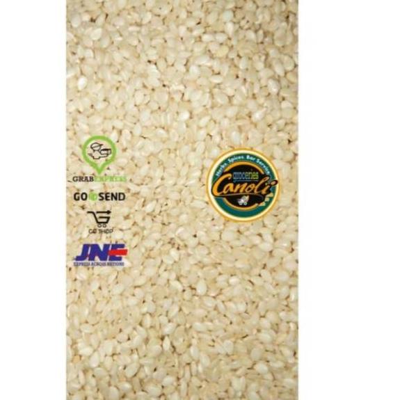 

KODECc1C6--Wijen Putih Biji / White sesame seed 250gr