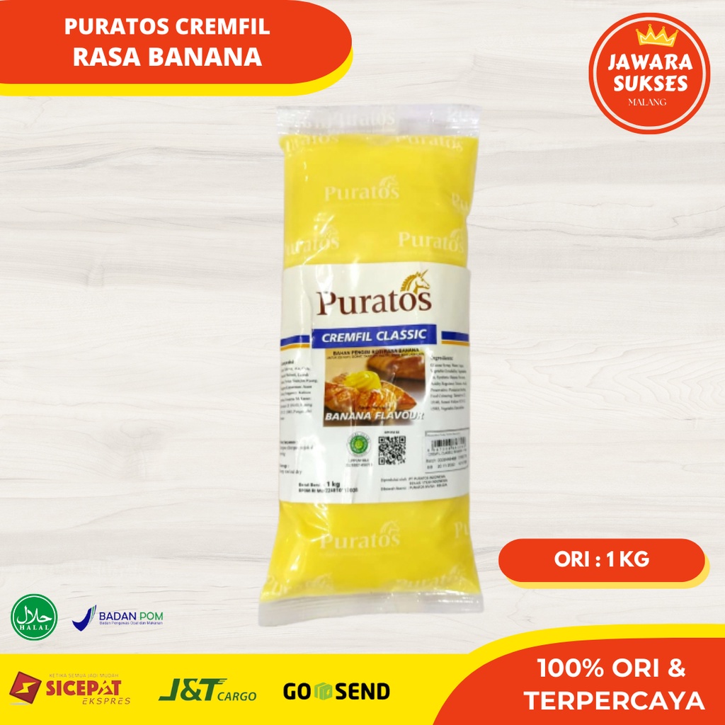 

Puratos Cremfill Banana 1kg | Puratos Filling rasa Pisang